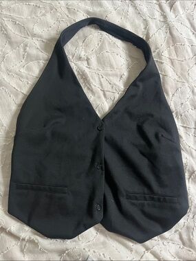 Mango Black Halter Vest Top